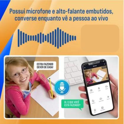 Imagem de Camera Espiã Ip Inteligente Lampada Panoramica Yoosee Wifi