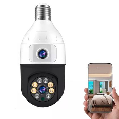 Imagem de Câmera Espiã Lâmpada Monitoramento Visão Noturna