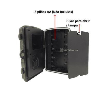 Imagem de Câmera Espião Trilha Caça Visão Noturna Vídeo Full Hd Até 10 Metros MT2080