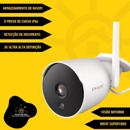 Imagem de Câmera Externa Inteligente Eka Wi-Fi Noturna Detecção