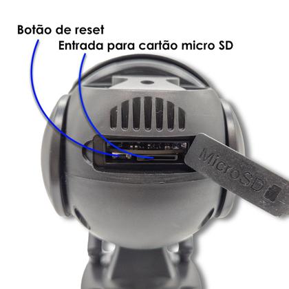 Imagem de Câmera Externa Segurança Ip Infravermelho Wifi Hd Cor Preta Orbitronic