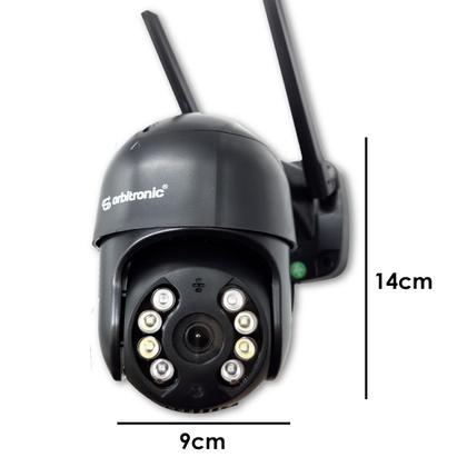 Imagem de Câmera Externa Segurança Ip Infravermelho Wifi Hd Cor Preta Orbitronic