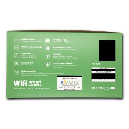 Imagem de Câmera Externa Segurança Ip Infravermelho Wifi Hd Cor Preta Orbitronic