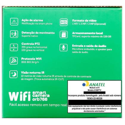 Câmera Externa Segurança Ip Infravermelho Wifi Hd Orbitronic Imagem de Câmera Externa Segurança Ip Infravermelho Wifi Hd Orbitronic