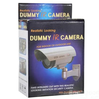 Imagem de Camera falsa led piscante micro dome sem fio fake monitoramento cftv espanta ladrao estilo profissional