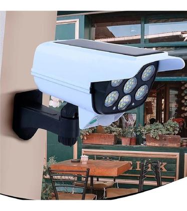 Imagem de Câmera Falsa Refletor Energia Solar Com Led Sensor Presença 