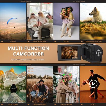 Imagem de Câmera Filmadora LOENTIR QHD 2.7K 50MP - Zoom Digital 16x