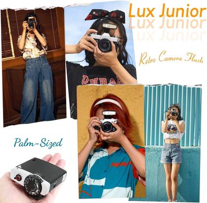 SONY α7＋FE 50mm F1.8+Godox Lux Junior Flash Retro Godox Lux Junior Canon Nikon Olympus Sony | Frete grátis