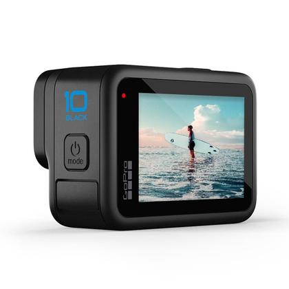 Câmera GoPro HERO 10 Black, Transmissão 1080p, Controle por Voz