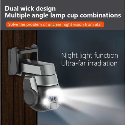 Imagem de Câmera HD IP67 Ipega CA210 Visão Noturna e Iluminação Dupla 360