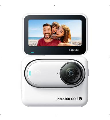 Imagem de Câmera Impermeável Insta360 Go 3s 4k Branca 128gb