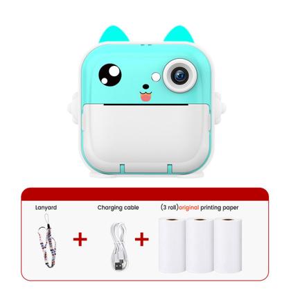 Imagem de Câmera Infantil Instantânea Filmadora Full Hd Divertida Jogo - AZUL