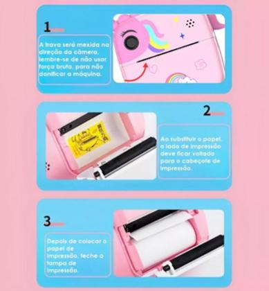 Imagem de Câmera Infantil Instantânea Filmadora Full Hd Divertida Jogo