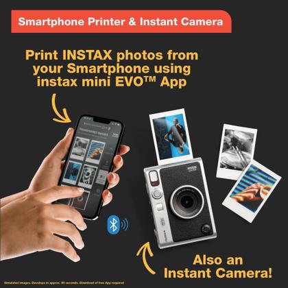 Imagem de Câmera instantânea Fujifilm Instax Mini EVO Hybrid com 10 filmes