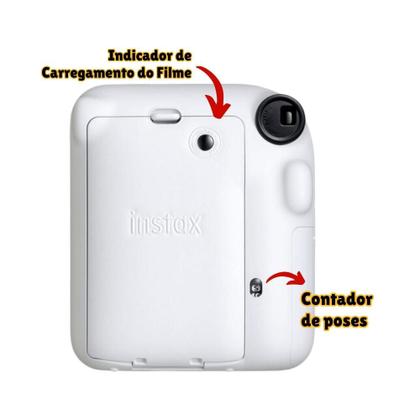 Imagem de Câmera Instantânea Instax Mini 12 Branca com Filme de 10 poses