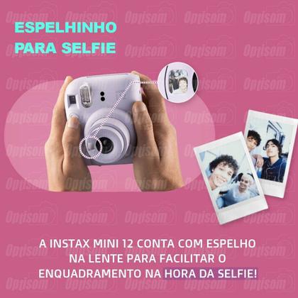 Imagem de Camera Instantanea Instax Mini 12 Kit Original com Filme Spray + Bolsa