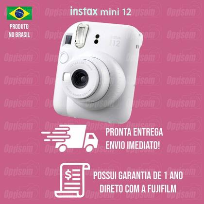 Imagem de Camera Instantanea Instax Mini 12 Kit Original com Filme Spray + Bolsa