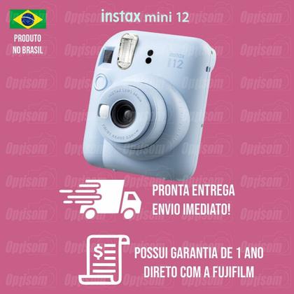 Imagem de Camera Instantanea Instax Mini 12 Kit Original com Filme Spray + Bolsa