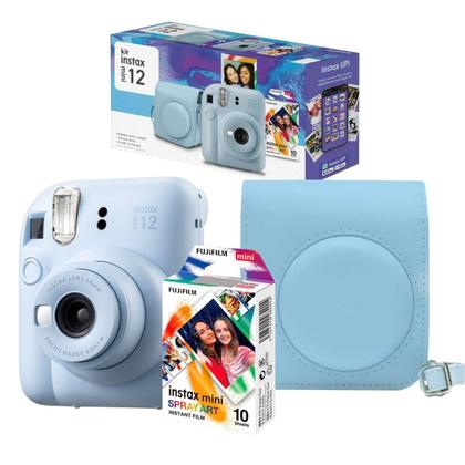 Imagem de Camera Instantanea Instax Mini 12 Kit Original com Filme Spray + Bolsa