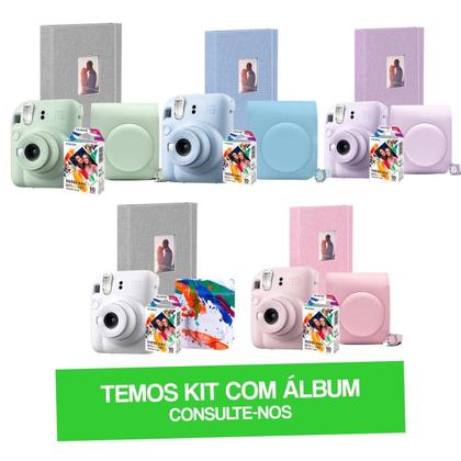 Imagem de Camera Instantanea Instax Mini 12 Kit Original com Filme Spray + Bolsa