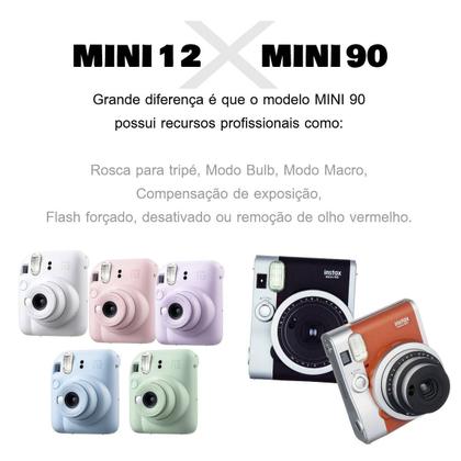 フィルムカメラ FUJIFILM instax mini90 Câmera Instantânea Fujifilm Instax Mini 90 Neo Classic - Marrom