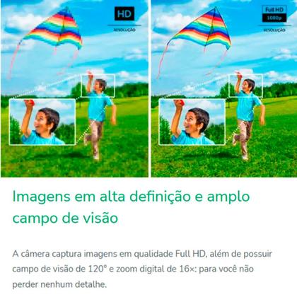 Imagem de Câmera Inteligente Externa Compatível com Alexa Wi-Fi Full HD iM5 SC Branco Intelbras