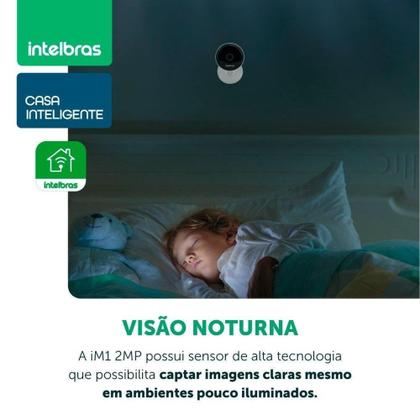 Imagem de Câmera Inteligente Intelbras IM1 2MP Interna  Wi-Fi, Full HD, Acesso Remoto, Interação por Voz
