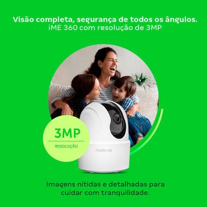 Imagem de Câmera Inteligente Intelbras IME 360 3MP Visão 360 Wi-Fi