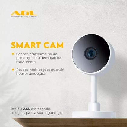 Câmera Inteligente Sensor De Presença Smart Cam 2Mp Wifi AGL Imagem de Câmera Inteligente Sensor De Presença Smart Cam 2Mp Wifi AGL