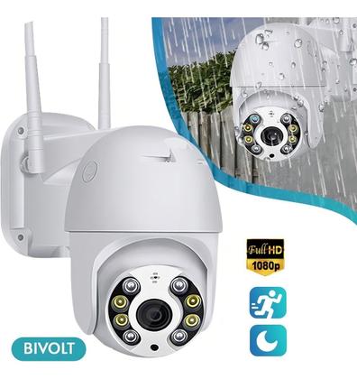 Imagem de Câmera Inteligente Wifi Ip A8 Externa Prova Dágua APP Icsee Full Hd 1080p