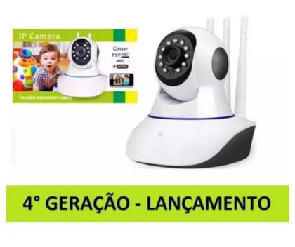 Imagem de Câmera Ip 3 Antenas Onvif Wifi Wireless Yoosee Visão Noturna Segurança Robô - IP Camera