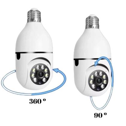 Imagem de Camera Ip 360 Giratoria Wifi Lampada Interna Externa