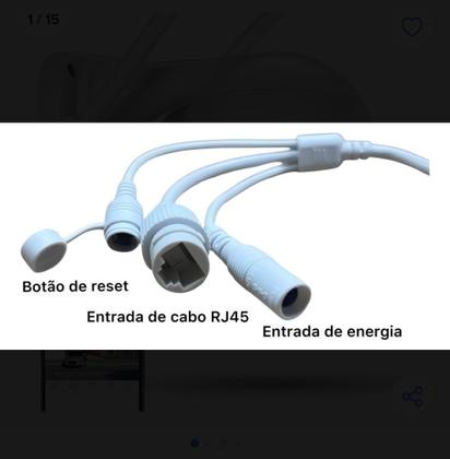 Imagem de Câmera Ip A8 App Icsee Infravermelho Prova D'água Externa Wifi Hd 3 Cor Branco Mestri