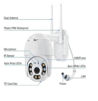 Imagem de Câmera Ip de segurança  Prova D'água Infravermelho Externa Wifi Hd  externa interna 