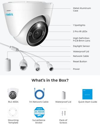 Imagem de Câmera IP de segurança REOLINK 4K Outdoor com zoom óptico 3X