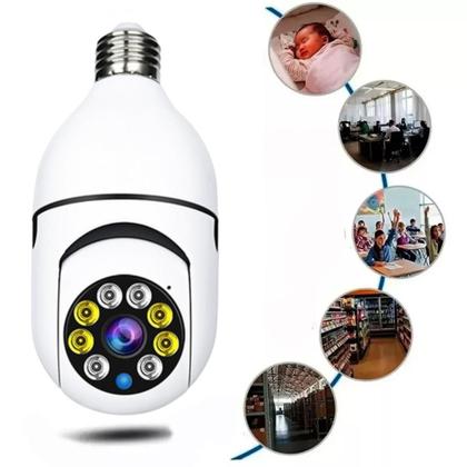 Imagem de Câmera IP de Segurança Yoosee Panorâmica - Lampada com Visão 360 e Conectividade Wi-Fi