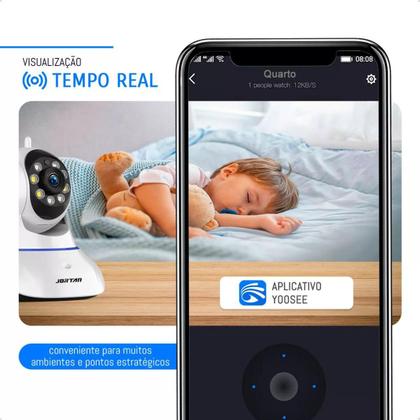 Imagem de Câmera Ip Dvr Sem Fio Wifi Alarme Gravador Rj45 e micro Sd