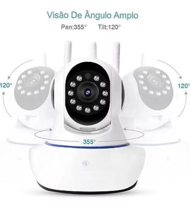 Imagem de Câmera Ip Dvr Sem Fio Wifi Alarme Gravador Rj45 e micro Sd