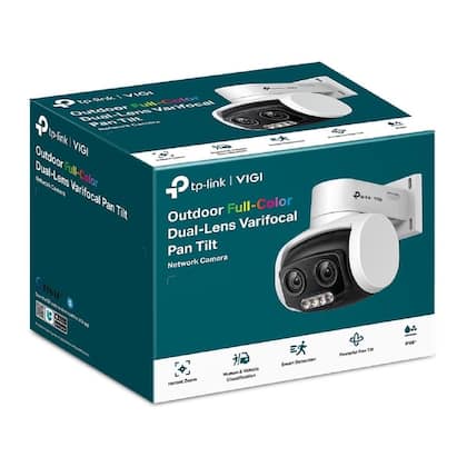 Imagem de Câmera Ip Externa Tp-link Pan Tilt Vigi C540V PoE, Full Colorida, 4MP, Lente Dupla Varifocal, IP66, Branca