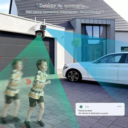 Imagem de Camera IP Externa Wifi Dupla 2 Em 1 Visão Noturna Yoosee SC-B20