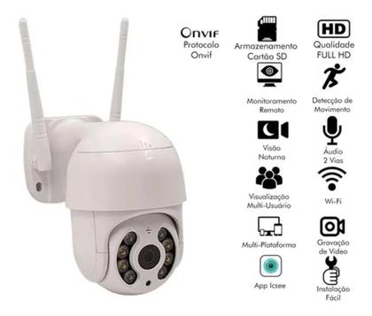 Imagem de Câmera Ip Icsee ptz speed dome Prova D'água Infravermelho Externa Wifi Hd - Smart Câmera - E-Think