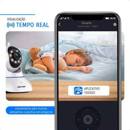 Imagem de Câmera Ip Infra Wireless Pan Tilt Sem Fio Wi Fi Conexão Web