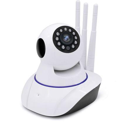 Imagem de Câmera Ip Noturna Segurança Espiã 720p HD Audio Led Wifi Wireless 3g Sensor Infravermelho 3 Antenas