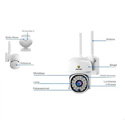 Imagem de Câmera Ip Prova D'agua Visão Noturna Externa Wifi Hd