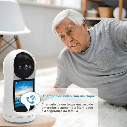 Imagem de Câmera IP PTZ Wifi 2K 4MP Com Tela IPS De 2.8 Polegadas Detecção De Choro De Bebê Monitor De Bebê