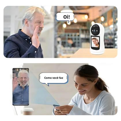 Imagem de Câmera IP PTZ Wifi 2K 4MP Com Tela IPS De 2.8 Polegadas Detecção De Choro De Bebê Monitor De Bebê