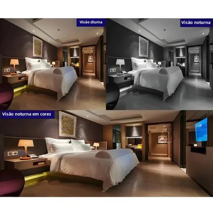 Imagem de Câmera IP PTZ Wifi De 9MP Com Dupla Tela Detecção Humana Por IA Vigilância Externa Rastreamento