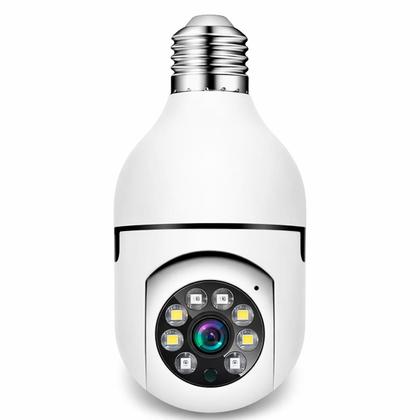 Imagem de Camera Ip Segurança Lampada Panoramica Espia Visão Noturno Sensor de Movimento