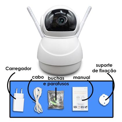 Imagem de Camera Ip Segurança Robô Panoramica Espia Wifi Sensor Movimento PTZ - Pré Vendida