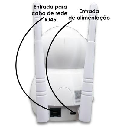 Imagem de Camera Ip Segurança Robô Panoramica Espia Wifi Sensor Movimento PTZ - Pré Vendida